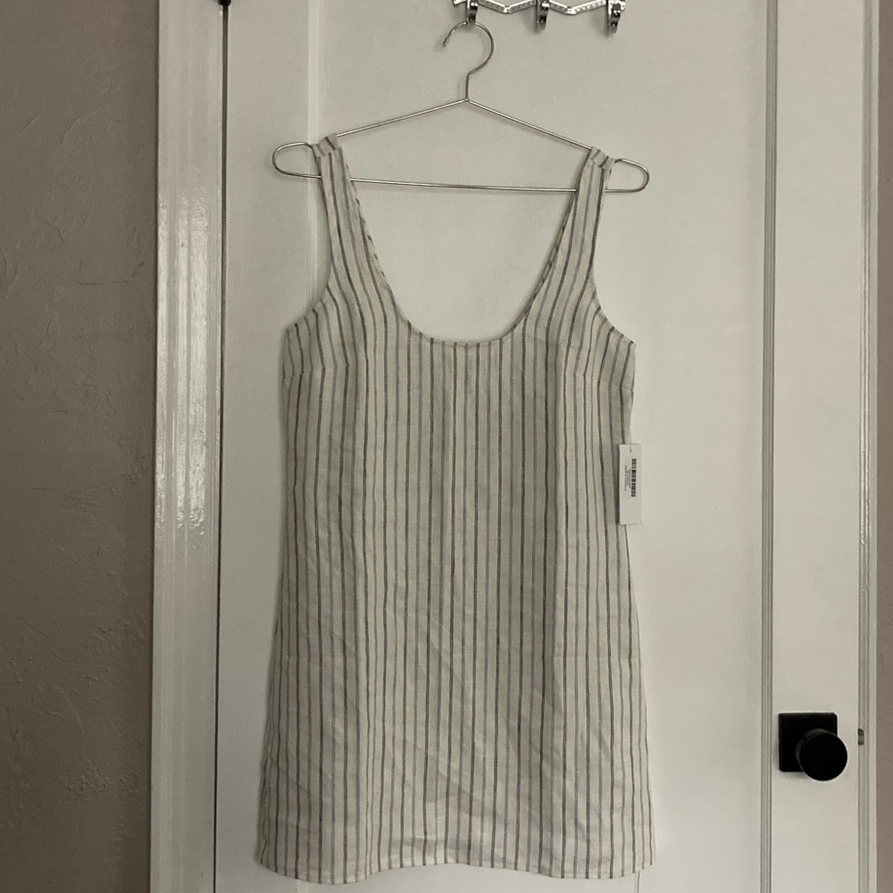 Reformation bo dress in jersey stripe